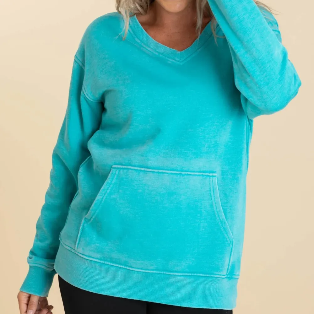 Cozy Campfire V-Neck Sweatshirt
