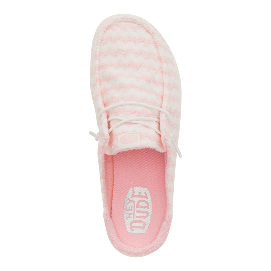 Wendy Slip Terry Stripe - Stripe Pink/White
