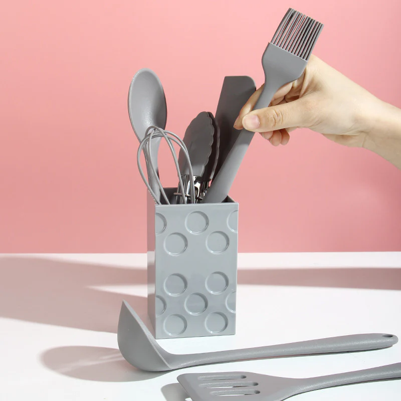 Silicone Utensil with Matching Utensil Cup