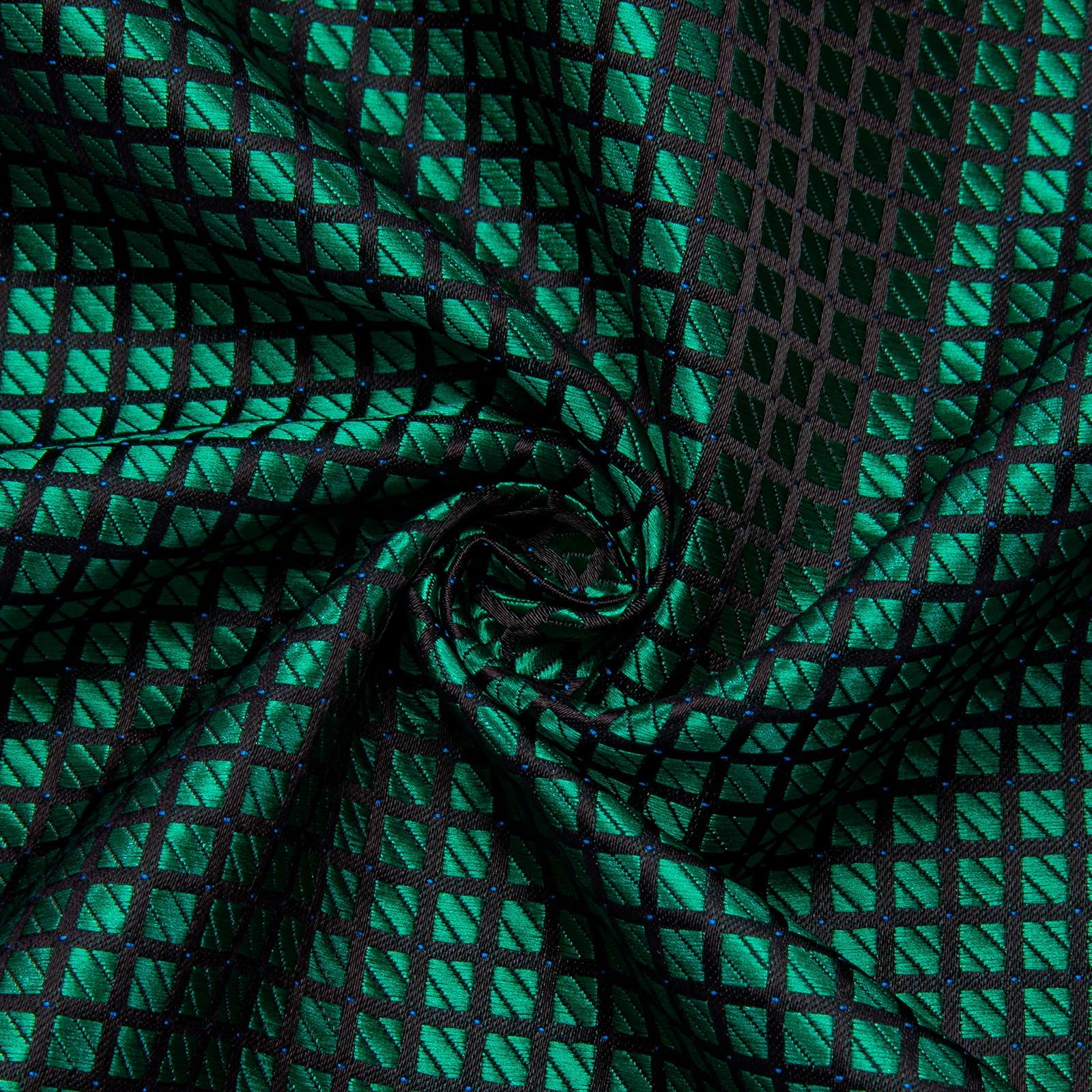 Men's Paisley Dress Shirt Long Sleeve Wrinkle Free Button Down Cowboy Shirts - Emerald&paisley