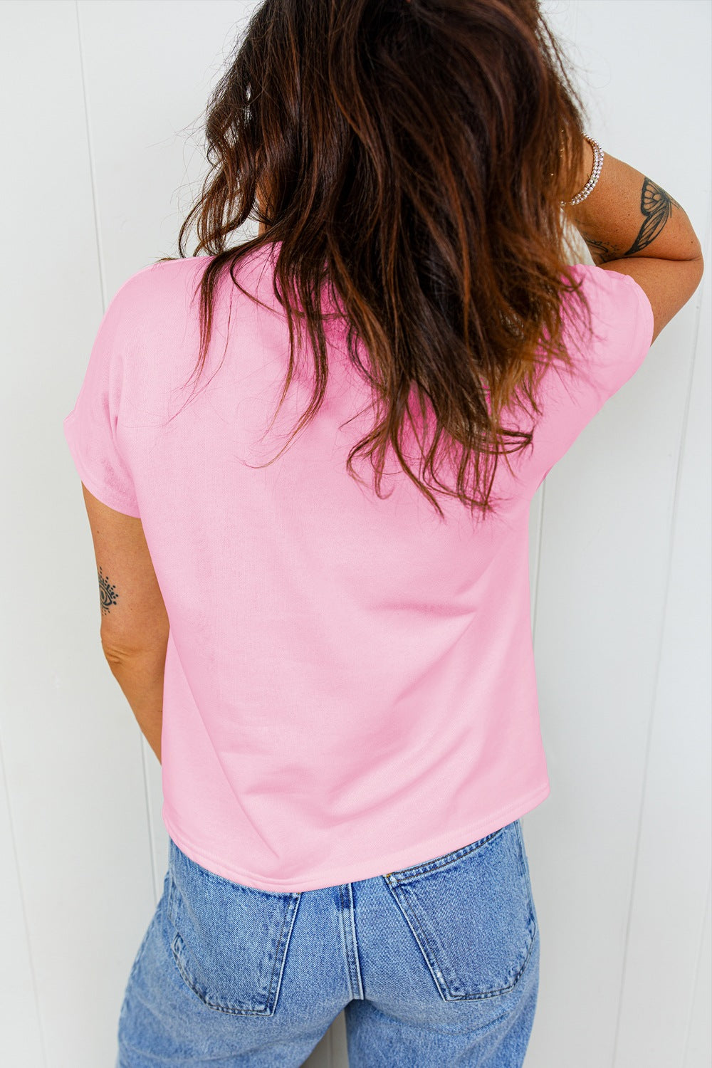 Leopard Bow Graphic Relaxed Fit T-Shirt