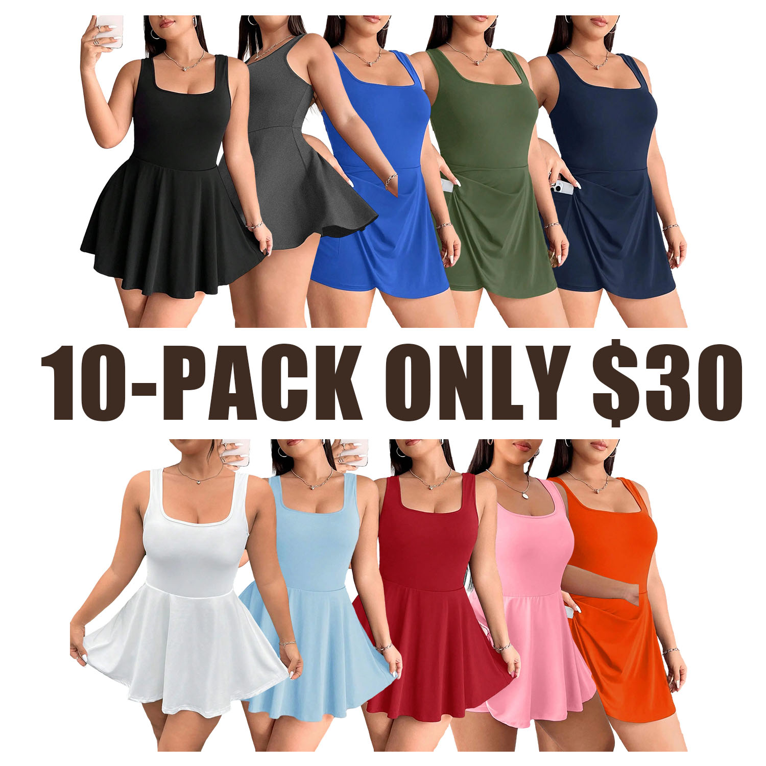 Women's Fashion Casual One-Piece Dress, Plus Size Ladies' Stylish Overall, Comfortable and Trendy Clothing for Daily Wear