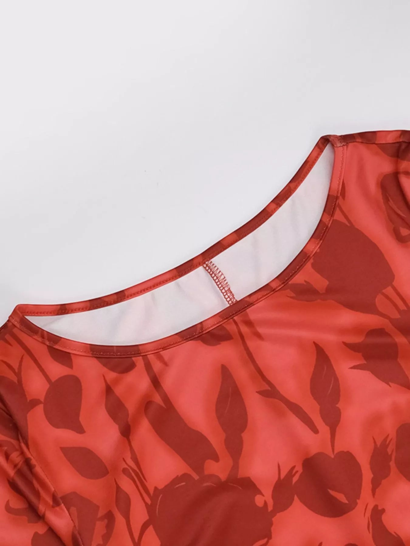 Floral Print Fare Sleeve Maxi Dress