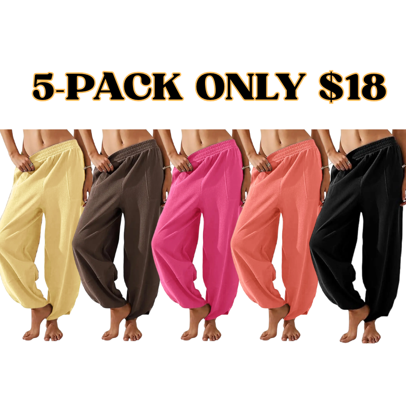 Elasticated Harem Palazzo Pants