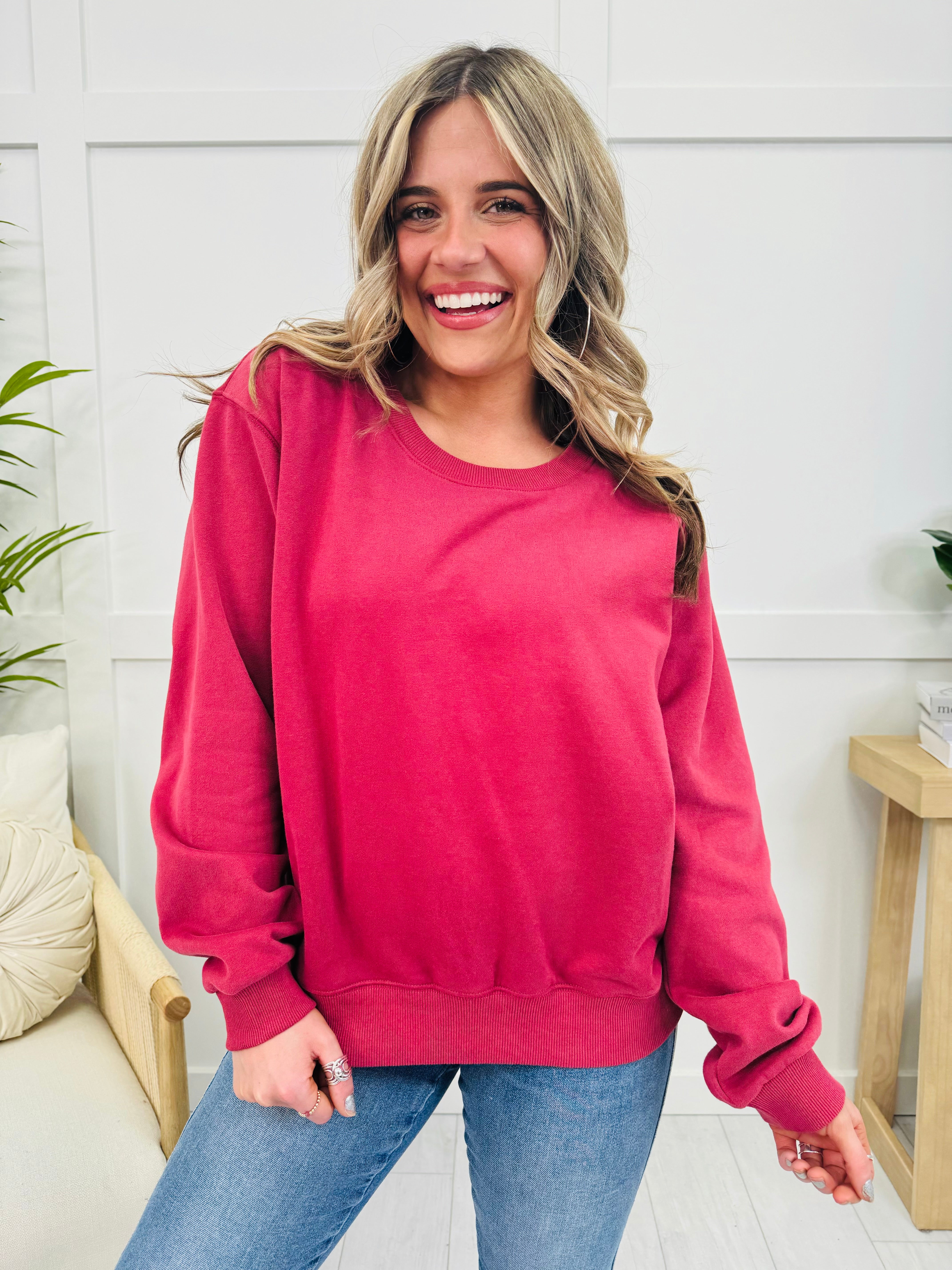 REG/CURVY MOCO Exclusive Basic Babe Pullover- Multiple Colors!