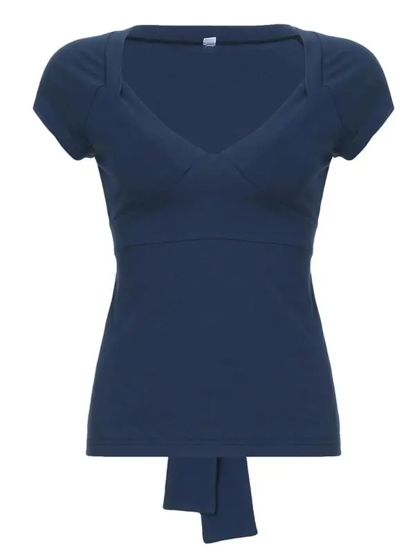 Women's Plain Tee, Basic Casual Minimalist Short Sleeve Slim Fit T-shirt