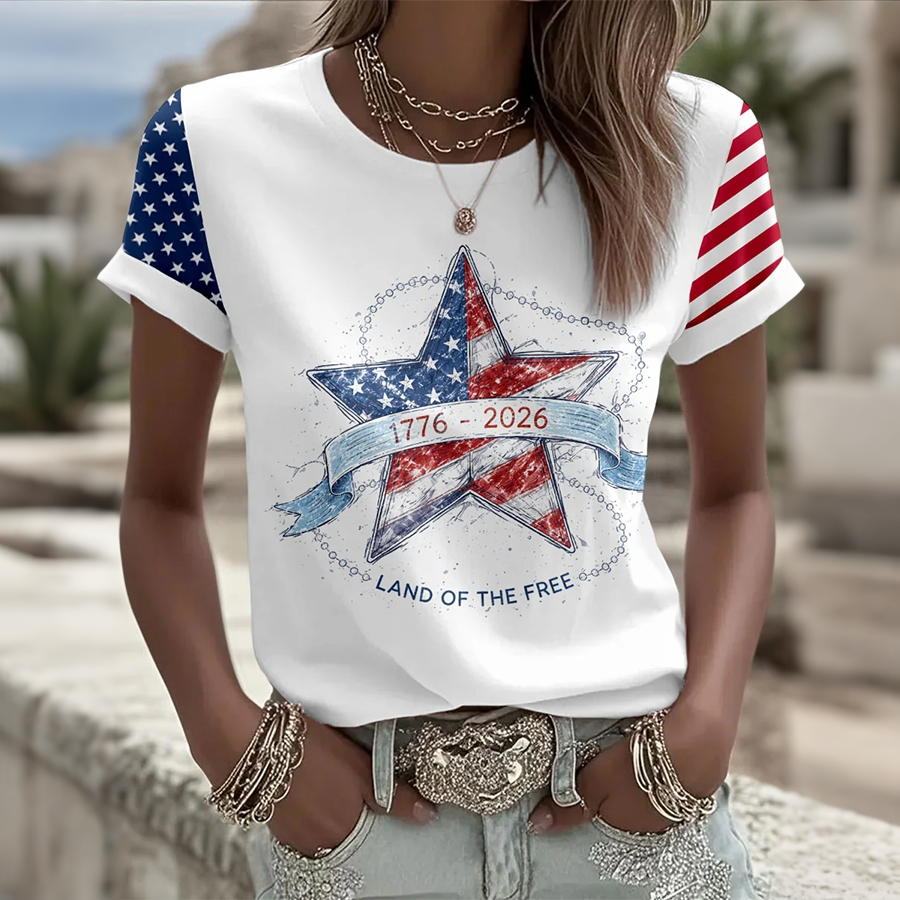Women's USA 1776-2026 Land of the Free T-Shirts
