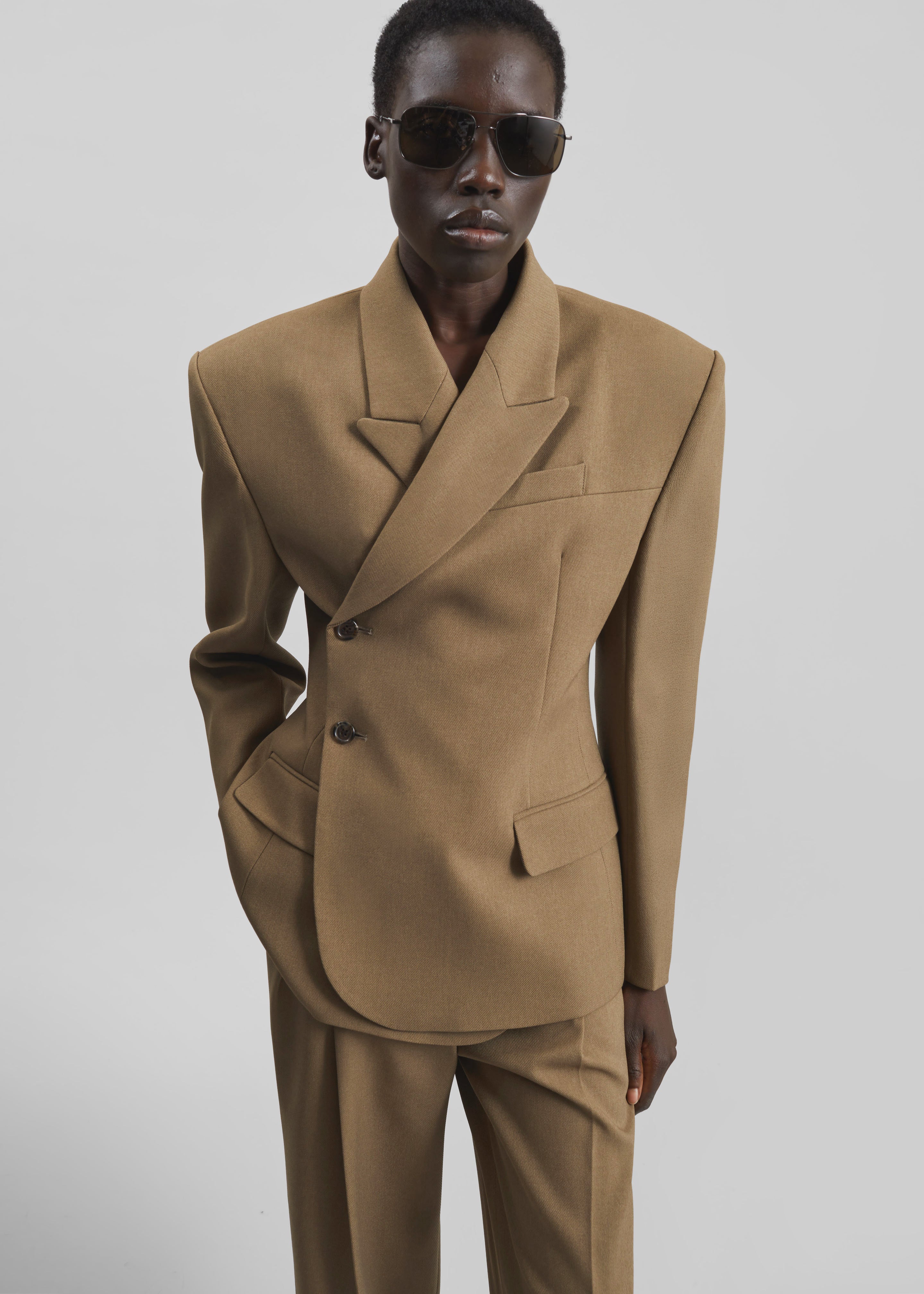 Blerick Crossover Blazer - Camel