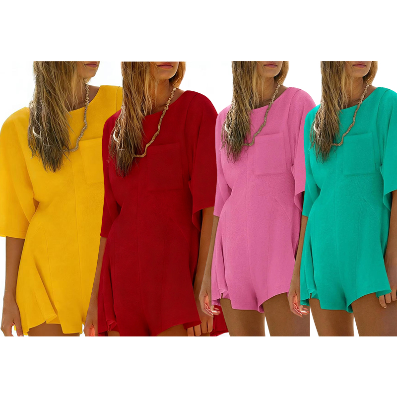 Women's Casual Short Sleeve Romper