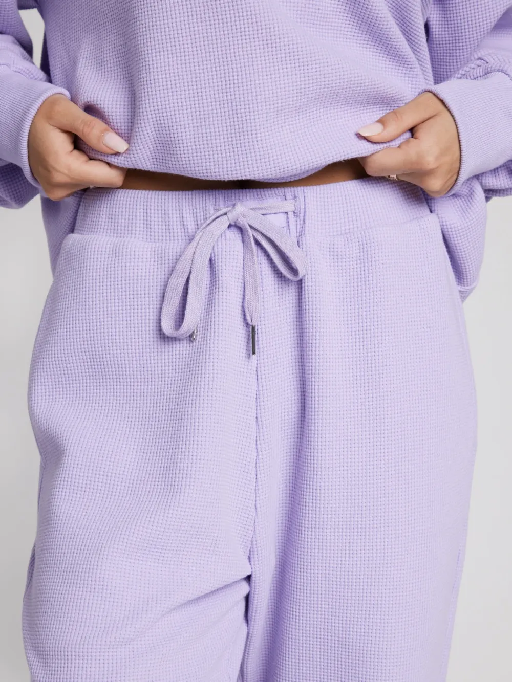 Waffle Lounge Long Sleeve Lounge Set