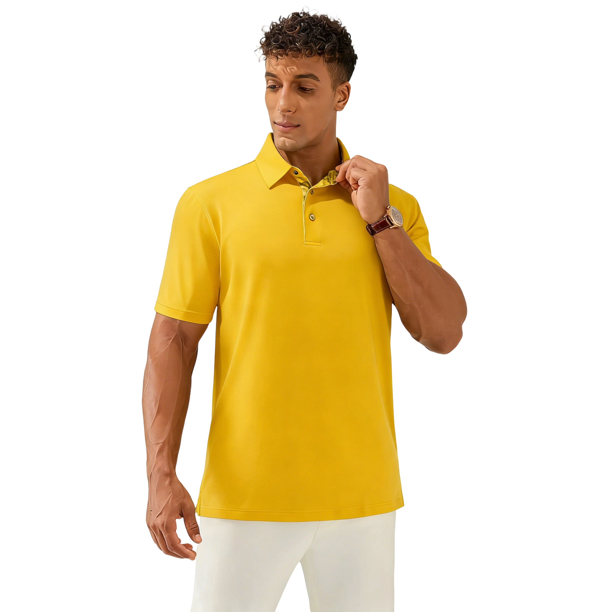 Men’s Classic Soft Breathable Cotton Polo Shirts