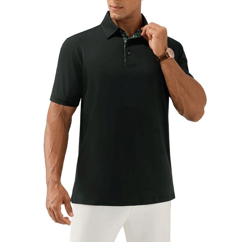 Men’s Performance Polo Shirt – Breathable Stretch Short Sleeve Casual Fit