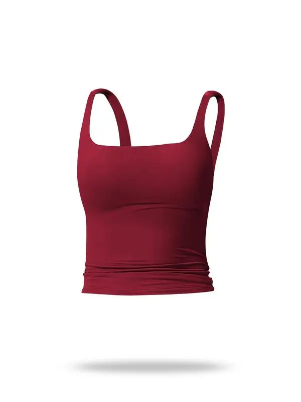 Women's Solid Color Sports Tank Top