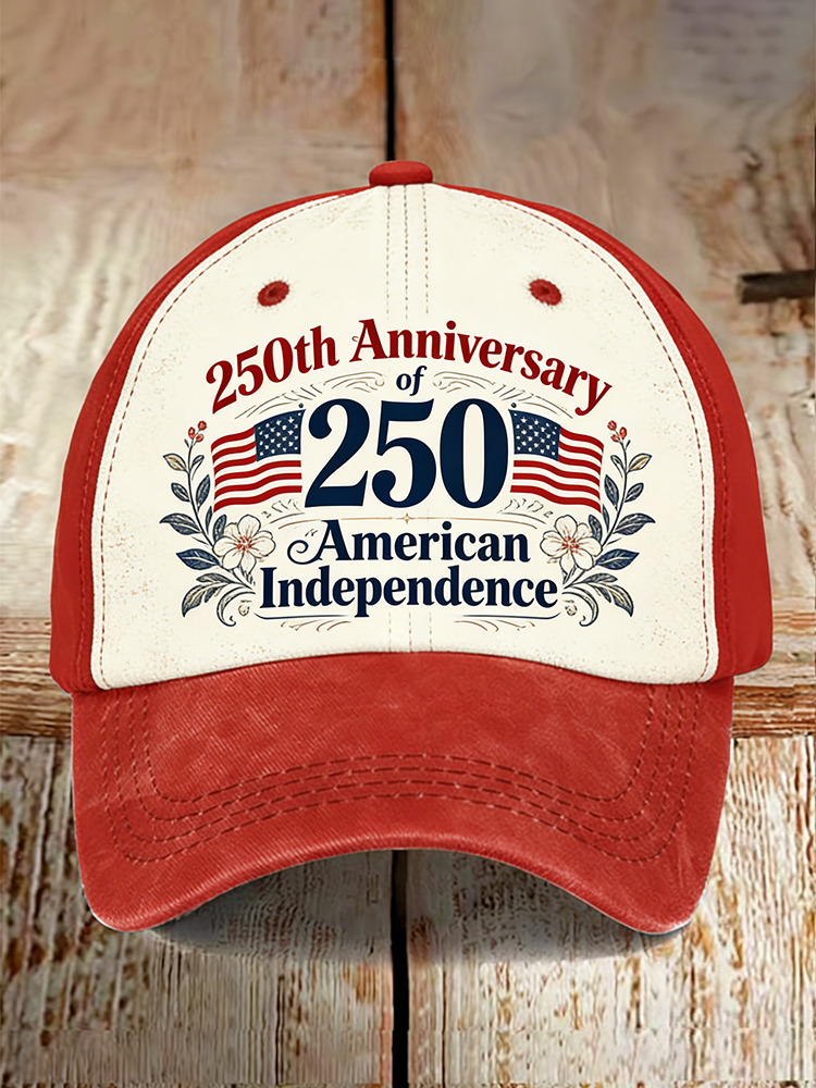 250Th Anniversary Commemorative Printed Baseball Hat