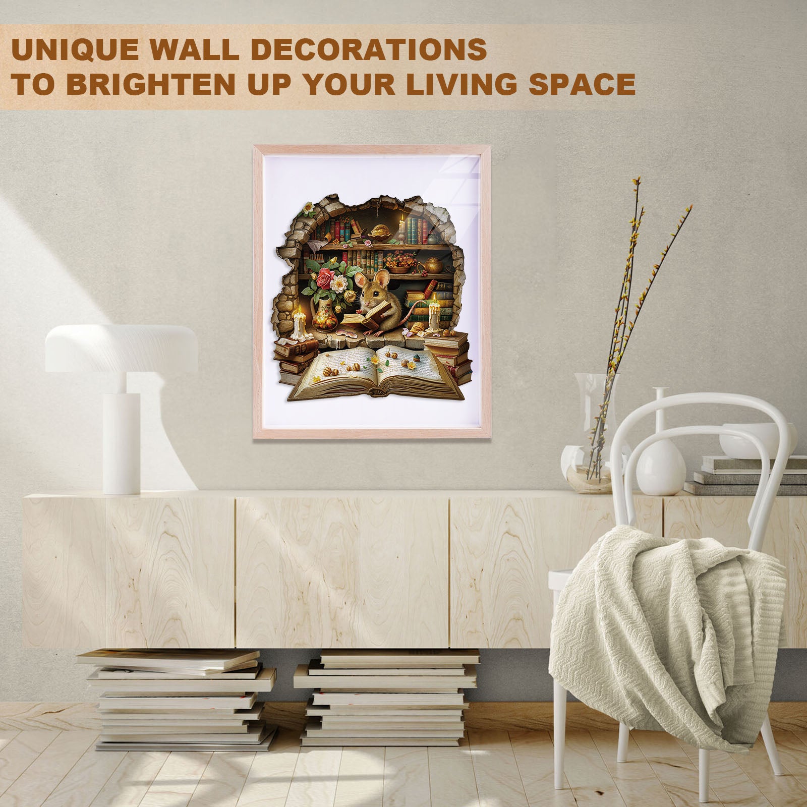 Scholar Mouse Wooden Jigsaw Puzzle