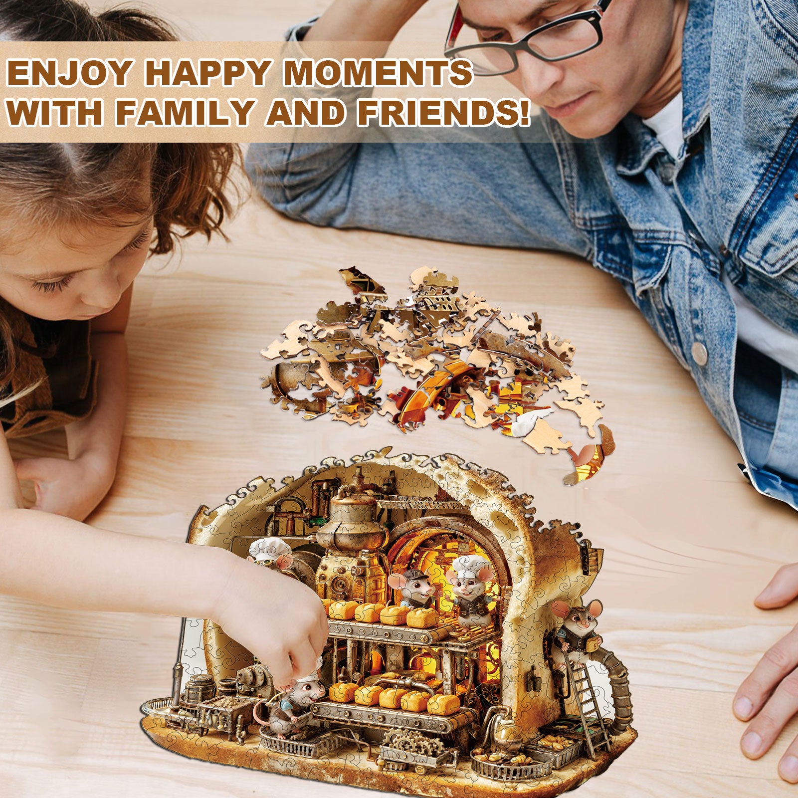 Mouse Bakery Wooden Jigsaw Puzzle