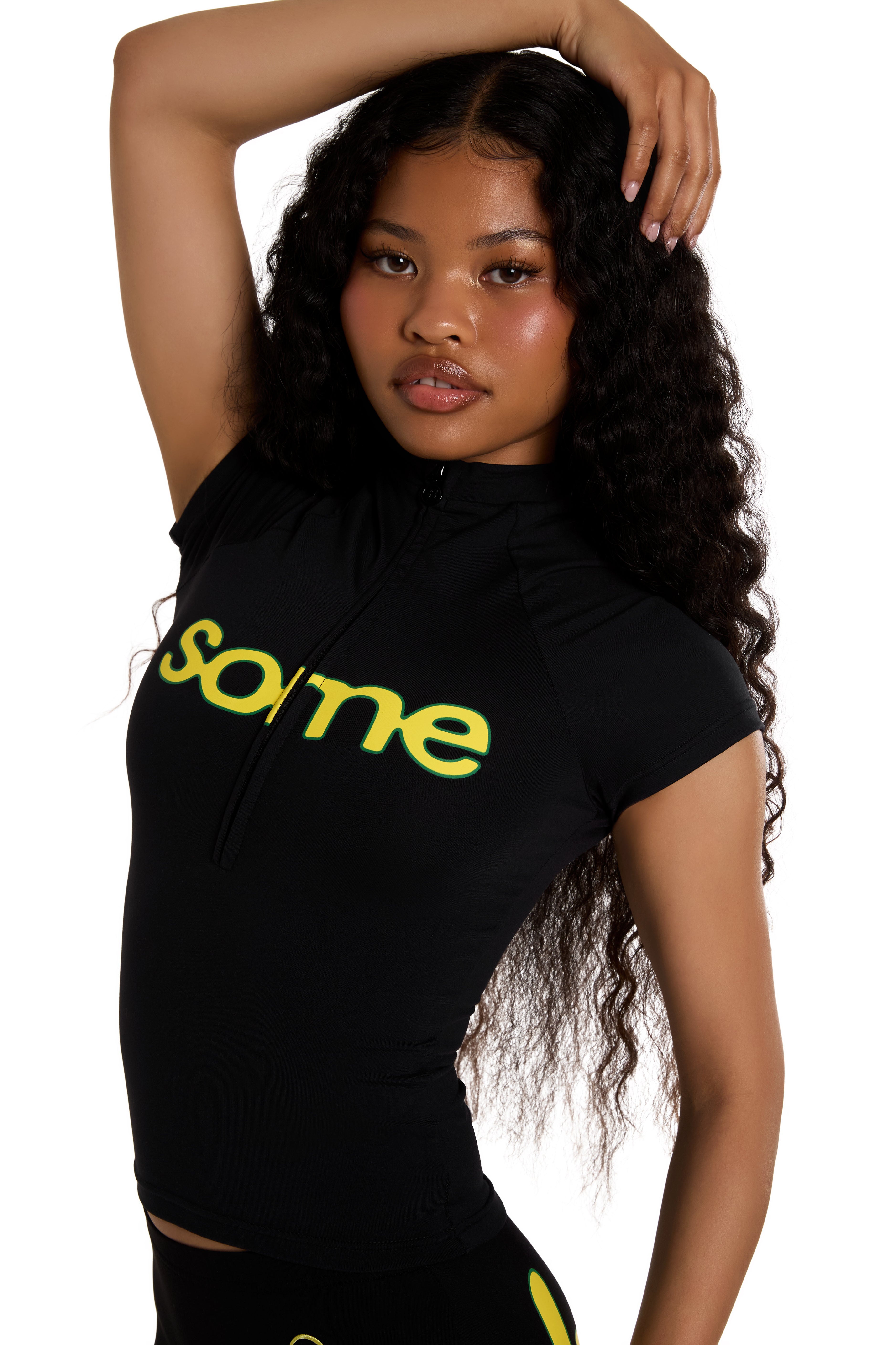 BODY X LATTO SHORT SLEEVE RAGLAN (BLACK/YELLOW)