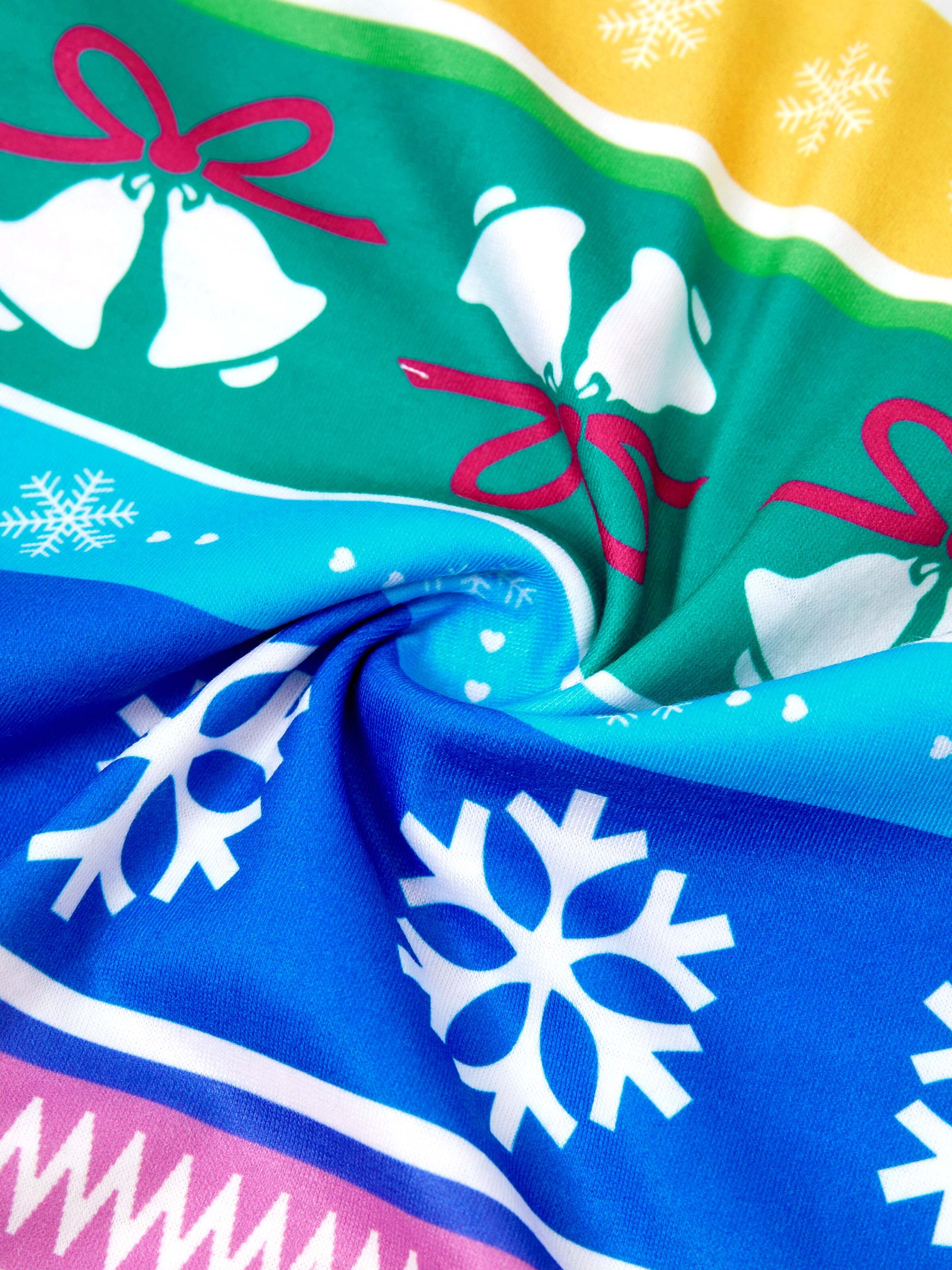 Christmas Matching Family Pajamas Set Christmas Gnome Striped PJS with Christmas Socks Multi-color