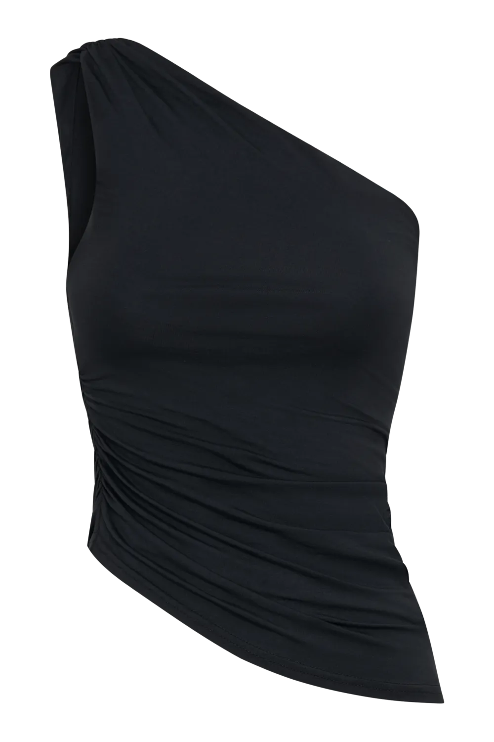 One Shoulder Modal Asymmetric Top
