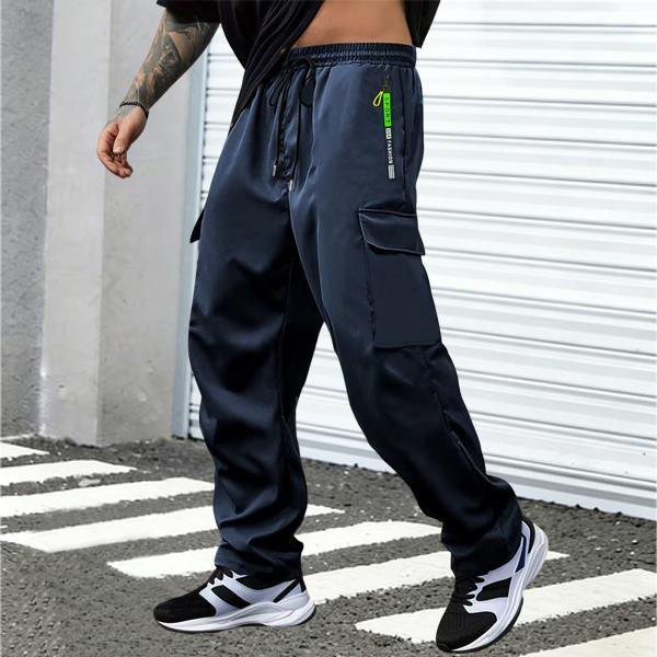 Men's Casual Pants with Zipper Pockets Cargo
