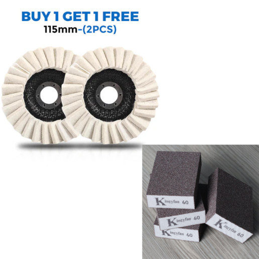 ⚙️ BUY 1 GET 1 FREE! 🔥 Wool Felt Flap Polishing Disc – High-Performance, Fine Polishing & Long-Lasting Use ✨