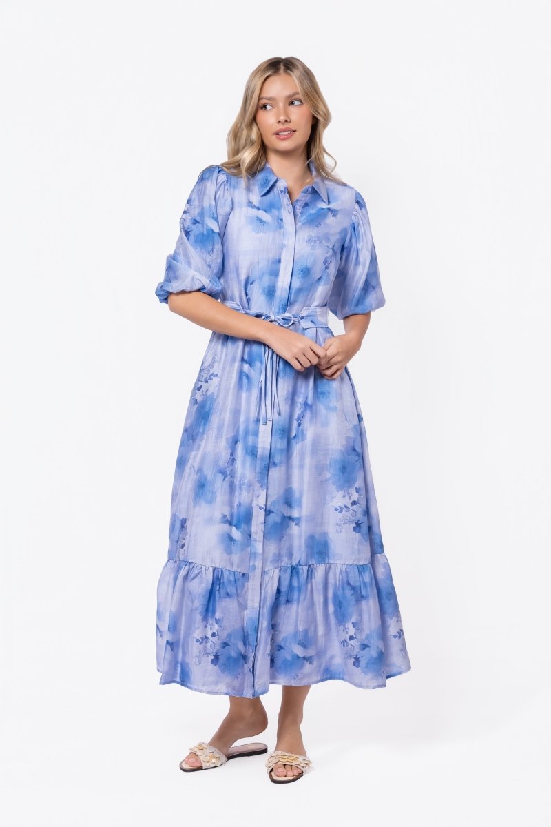 Alice Dress Short Sleeve (Blue Purple)