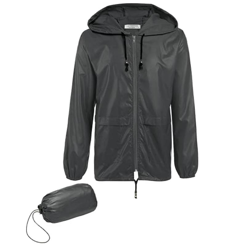 Men’s Waterproof Packable Hooded Jacket