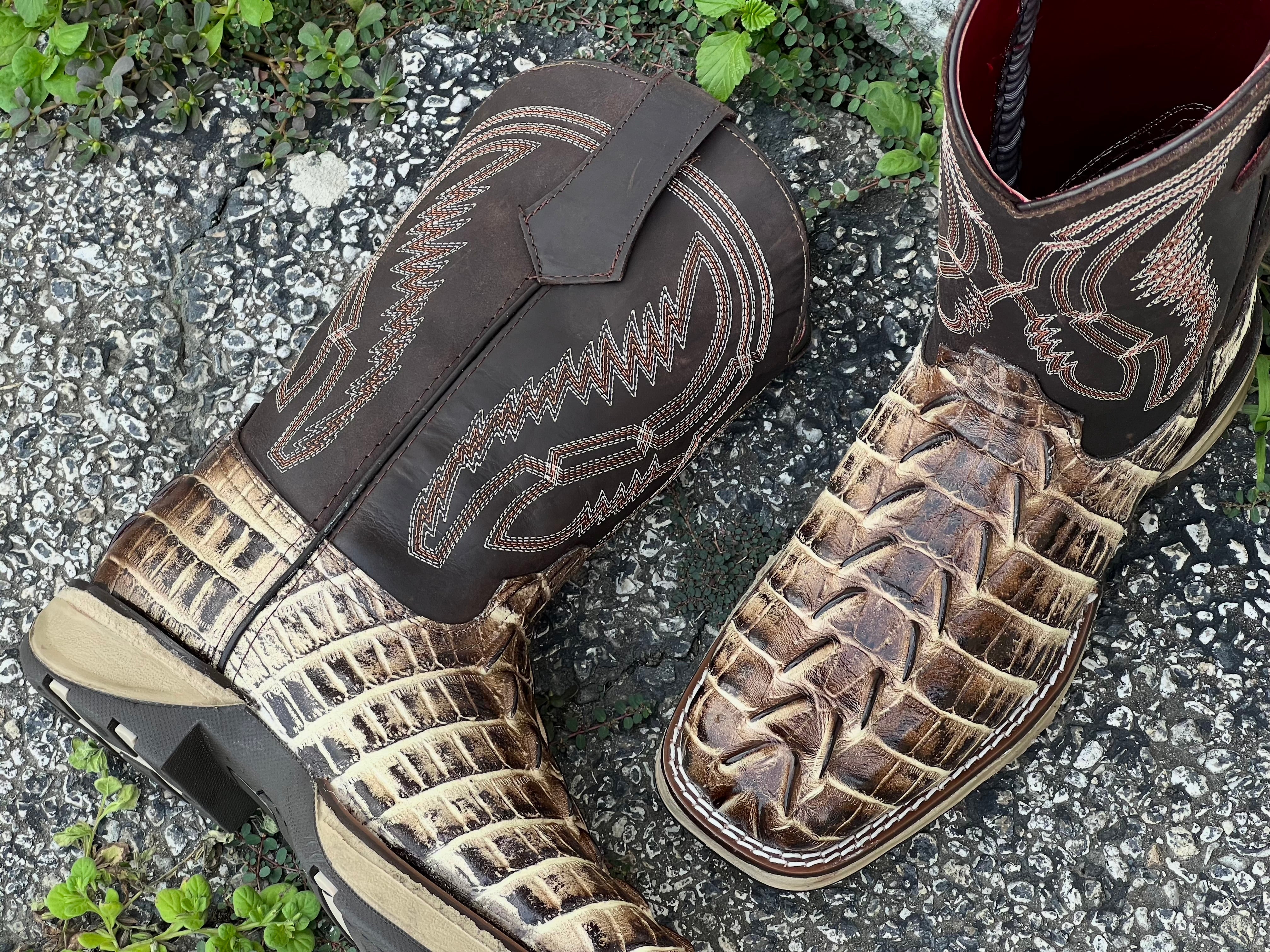 Men’s Orix Caimán Tail Leather Work Boots -  Composite Toe