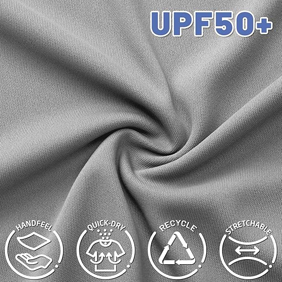 Men's Workout Tank Tops UPF 50+ Swim Shirts Quick Dry Running Sleeveless UV Protection Muscle Tees