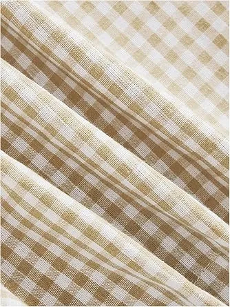 Women's Plaid Print Tank Top & High Waist Shorts Set