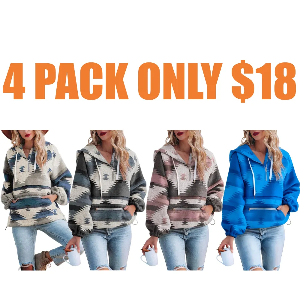 Women’s Oversized Hoodie Zip Up Long Sleeve Loose Fit Sweatshirts