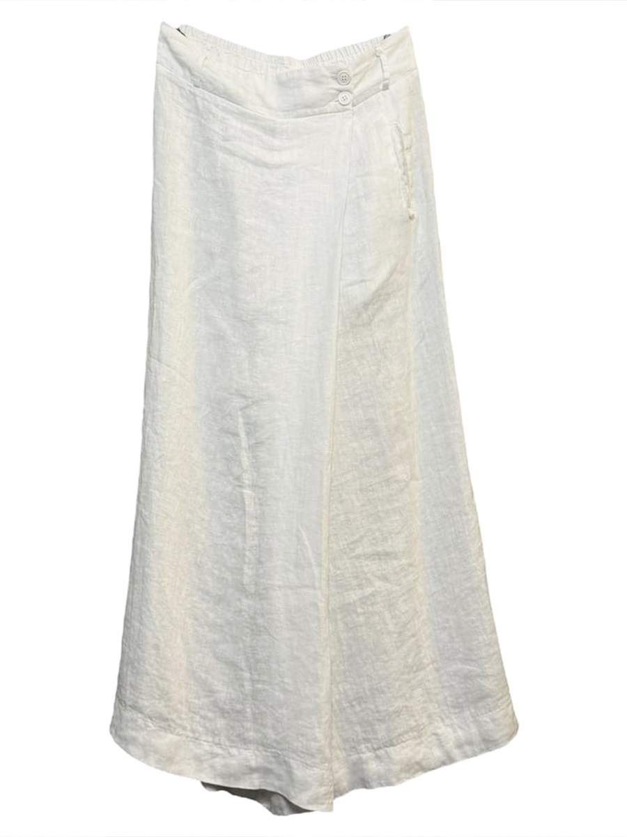 Women's Cotton And Linen Casual Wide Leg Pants