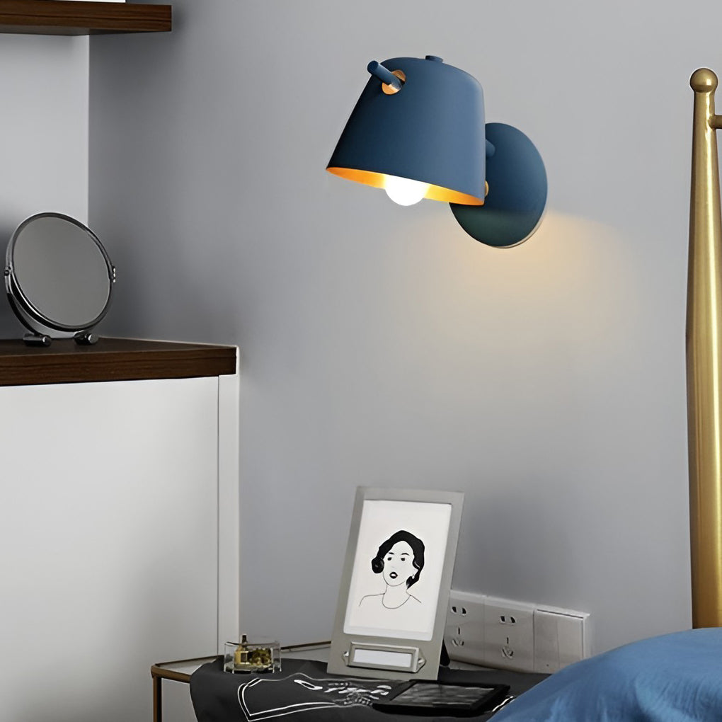 Unique Matte Metal Nordic Plug in Wall Sconce Lighting Wall Light Fixture