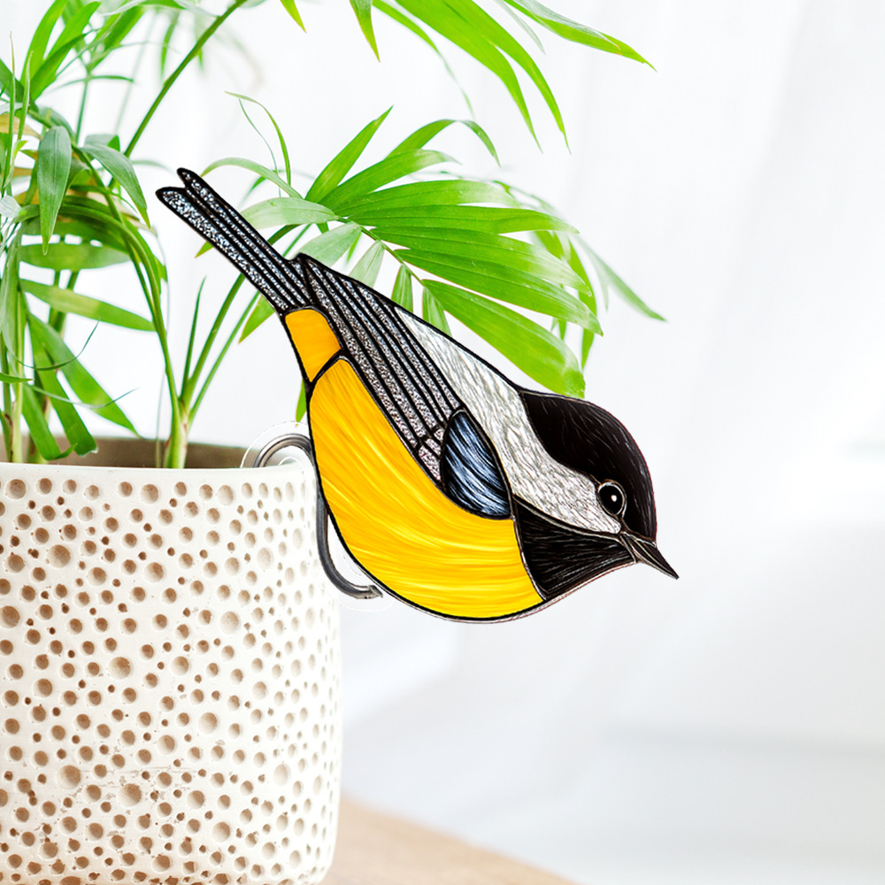 Stained Glass Kingfisher Suncatcher Decoration