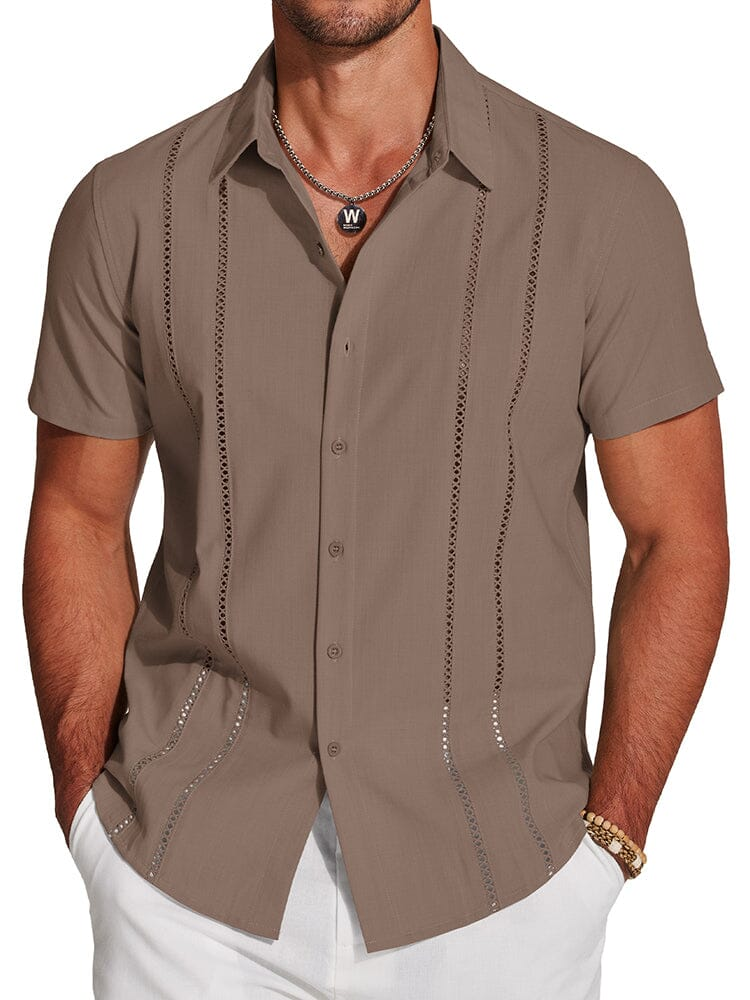 Men's Cuban Guayabera Shirt – Casual Summer Menswear Top