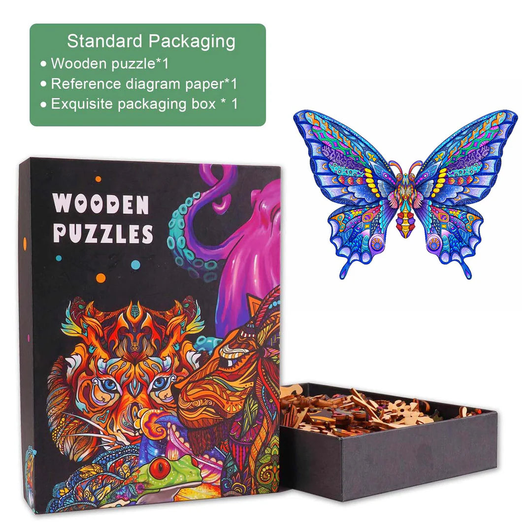 Charming Butterfly Wooden Jigsaw Puzzle