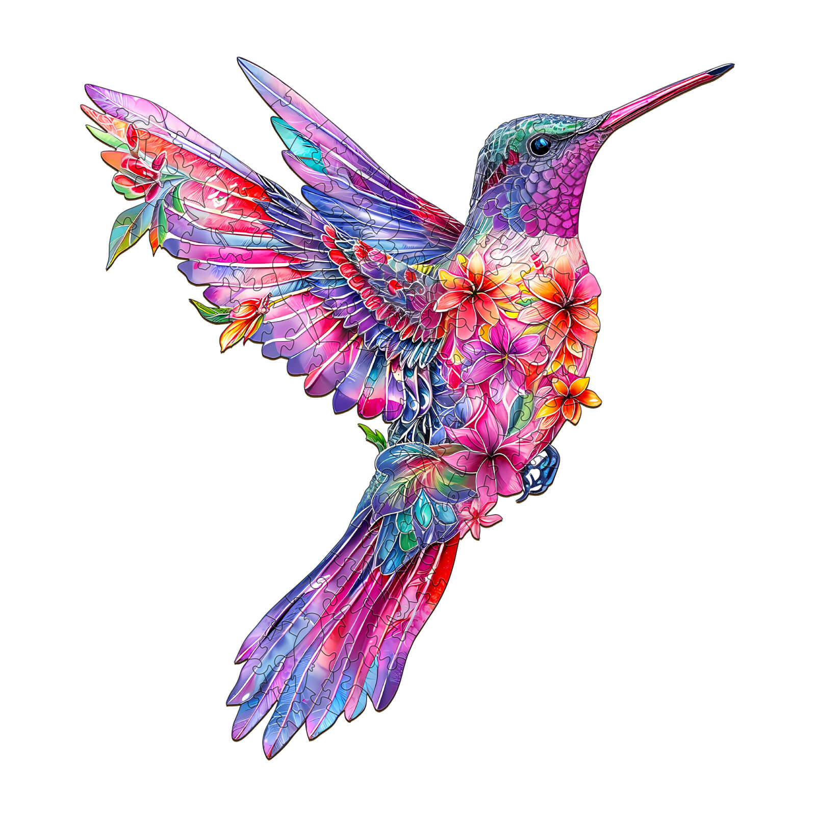 Hummingbird-3 Wooden Jigsaw Puzzle