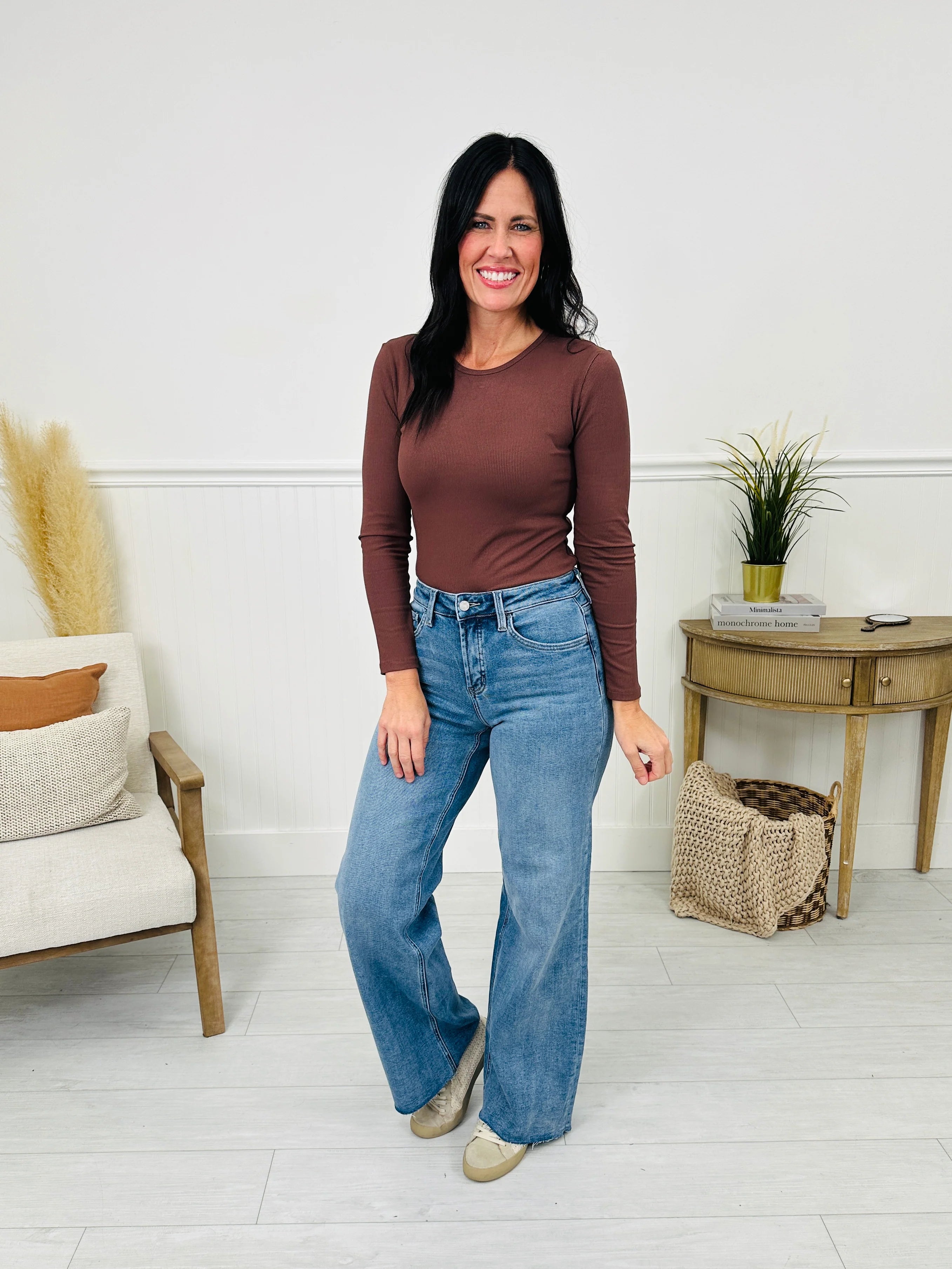 Planning Ahead Tummy Control Wide Leg Jeans