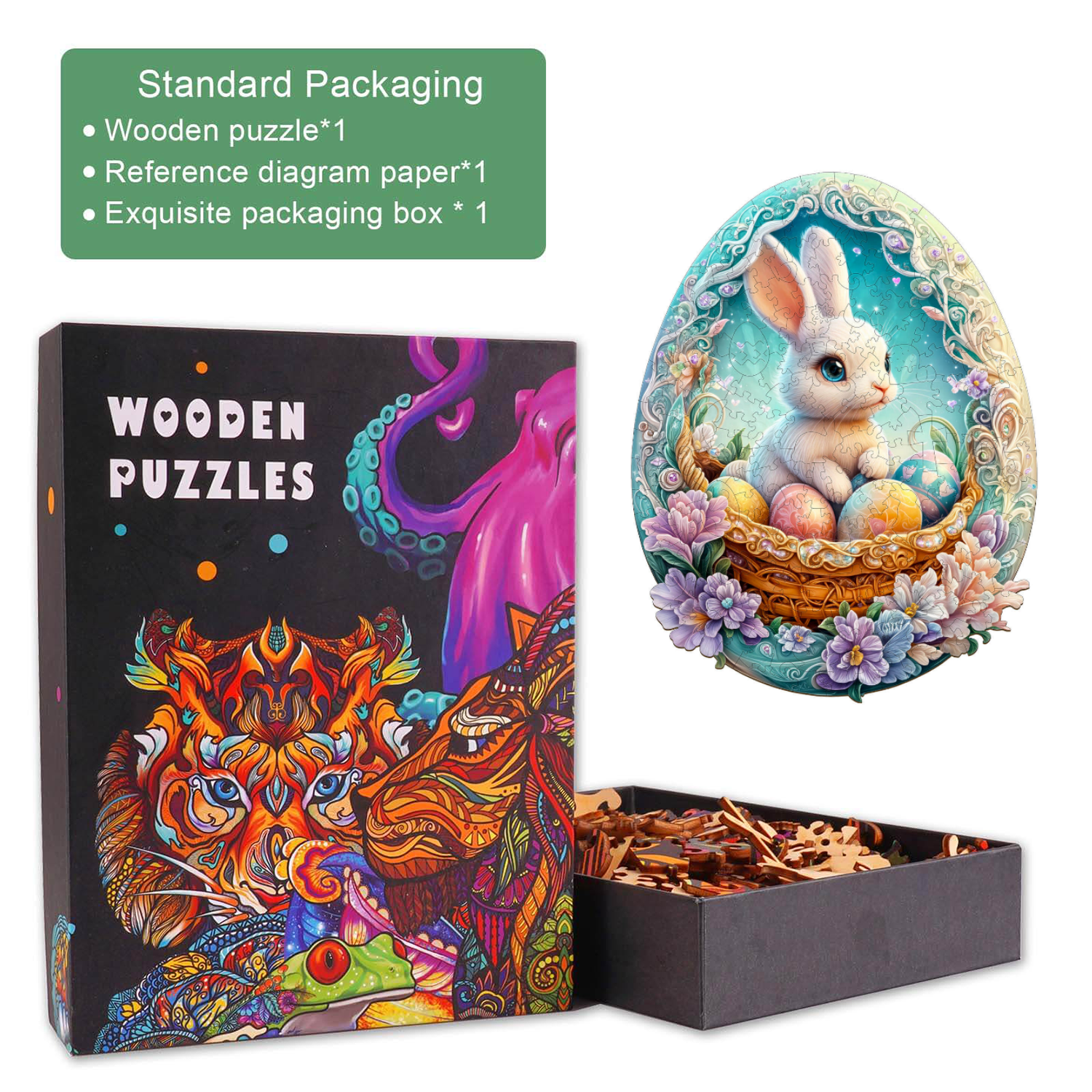 Wonderland Easter-2 Wooden Jigsaw Puzzle