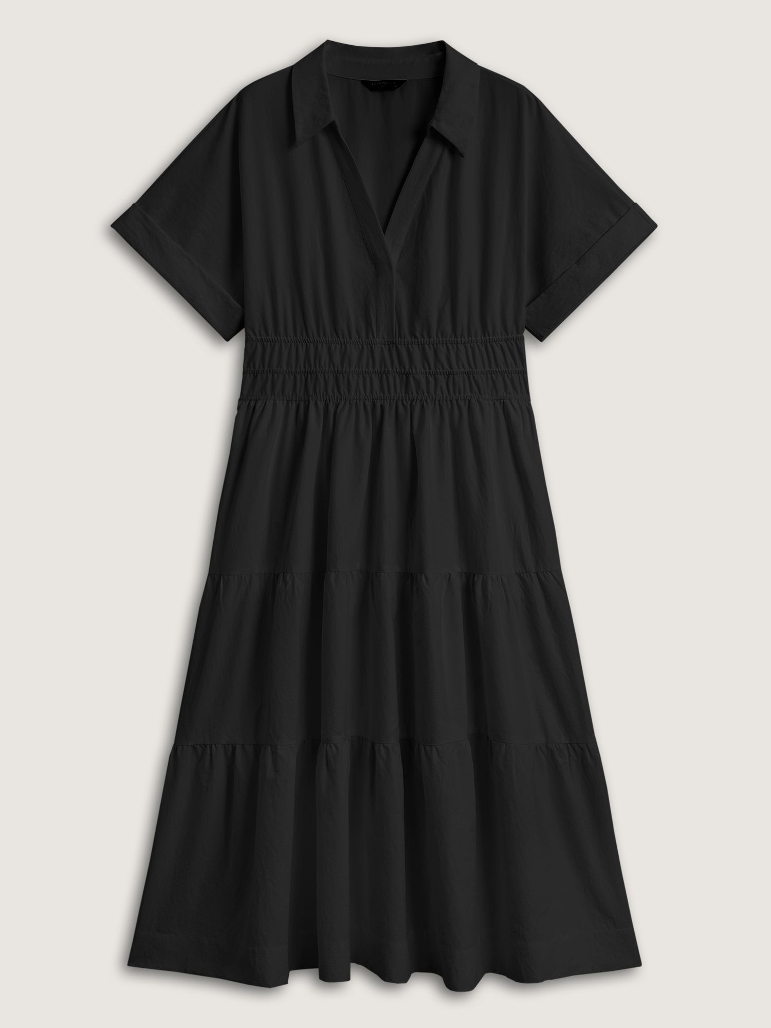 Midfield Tiered Midi Shirt Dress