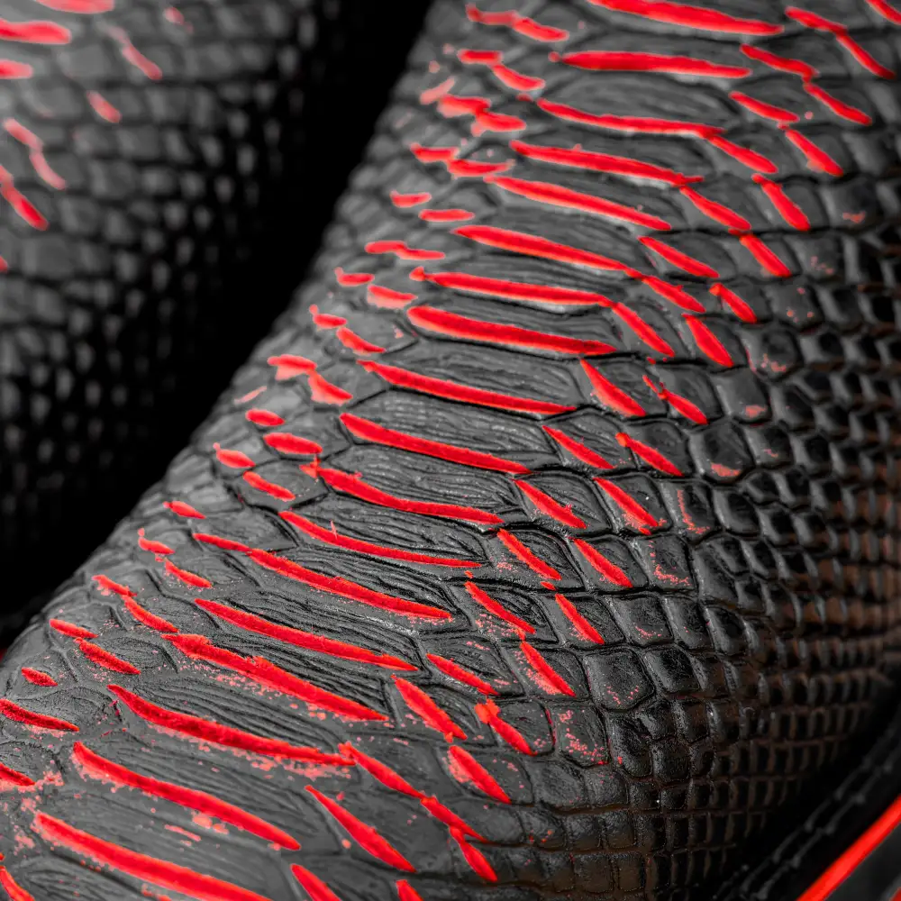 Black Cherry Python Leather Boots - Composite Toe