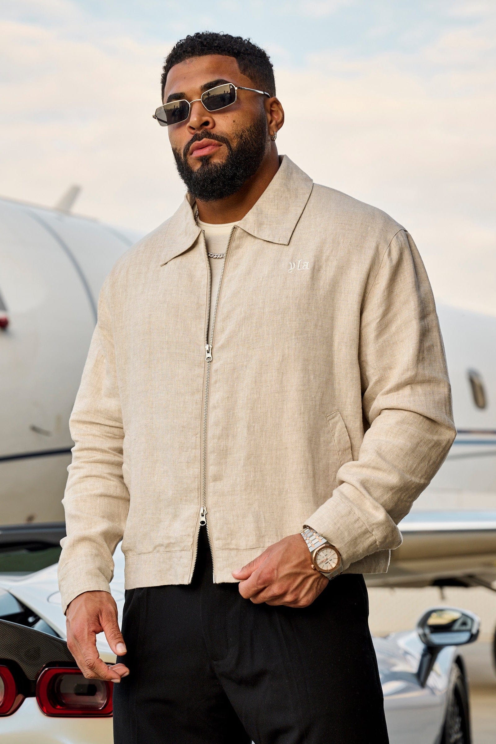 5122 - Oxford Linen jacket