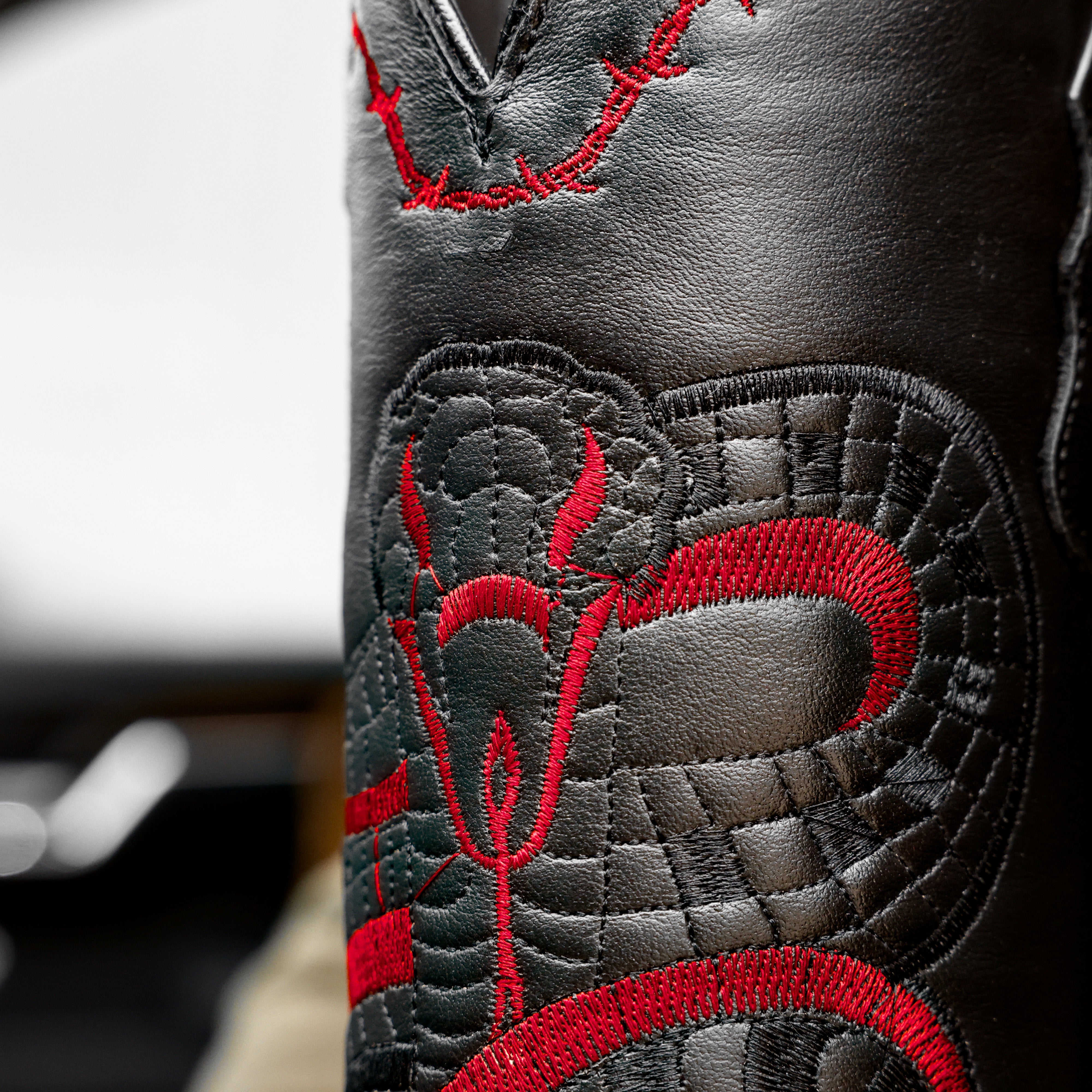 Honey Cognac Python Leather Boots - Square Toe