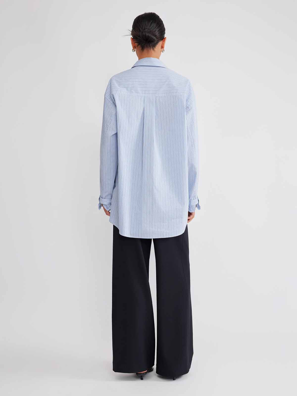 ASOBIO Cotton Stripe Shirt