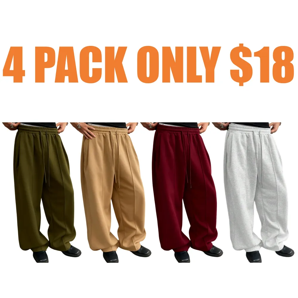 Baggy Sweatpants Drawstring Elastic with Pockets