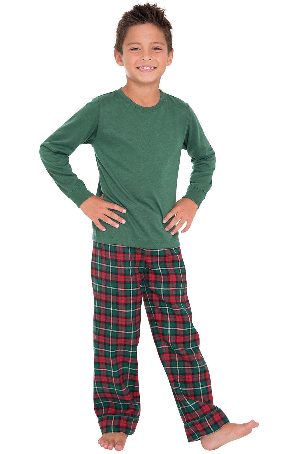 Christmas Plaid Matching Family Pajamas