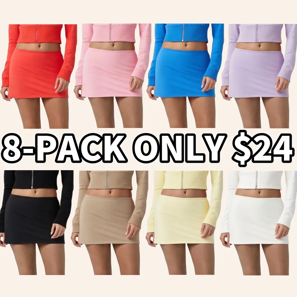 Women's Sunset Pier Collection Sporty Terry Mini Skirt (Just $3 Each!)