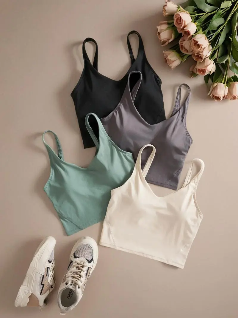 Women's Solid Backless Sports Bra(Less than $3 each!)