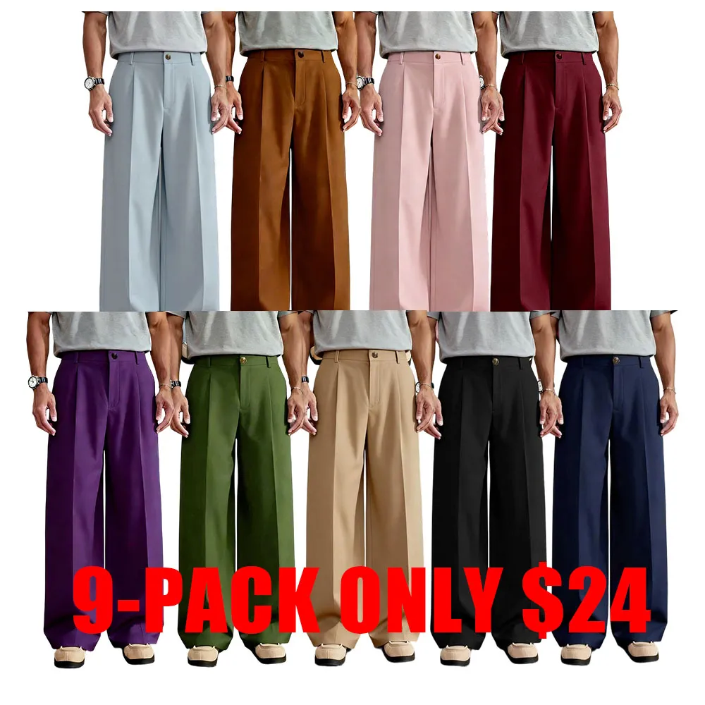 Versatile Wide-Leg Pants with Unique Buttons, Perfect for Daily & Party Wear