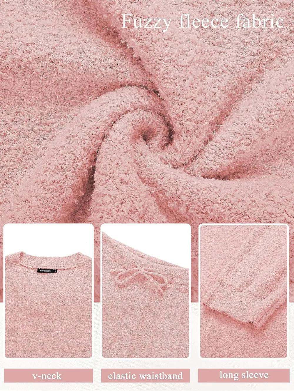 Women's Lounge Sets 2025 Fall Fashion 2 Piece Outfits Sweater Pajama Set